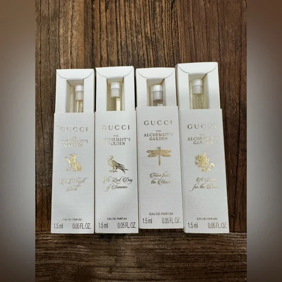 Gucci Alchemist's Garden Fragrance Collection in White and Gold - Picture 2 of 2